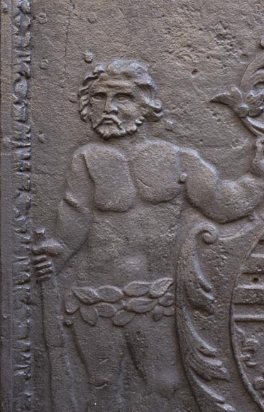 18th century fireback with the coat of arms of Leopold I Duke of Lorraine 18th century fireback with the coat of arms of Leopold I Duke of Lorraine-2