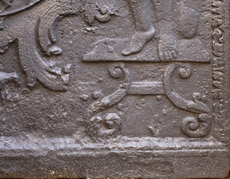 18th century fireback with the coat of arms of Leopold I Duke of Lorraine 18th century fireback with the coat of arms of Leopold I Duke of Lorraine-6