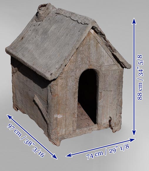 Beautiful cement doghouse in Rocaille style Beautiful cement doghouse in Rocaille style-7