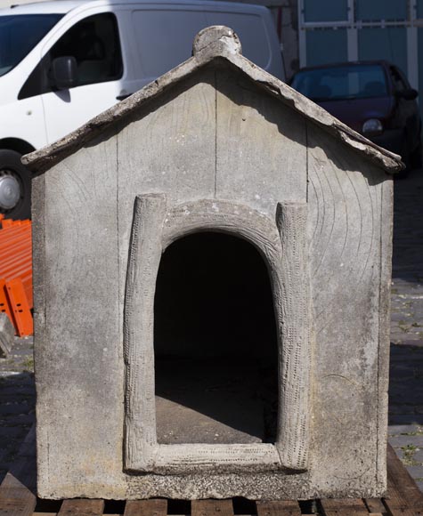 Beautiful cement doghouse in Rocaille style Beautiful cement doghouse in Rocaille style-1