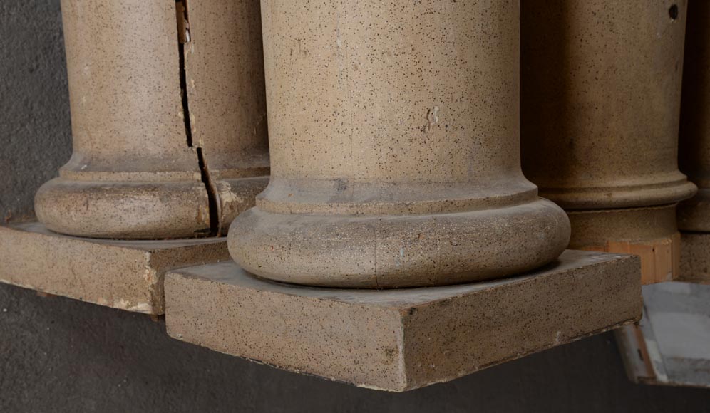 Batch of six antic Doric columns Batch of six antic Doric columns-10