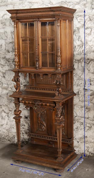 Small Neo-Renaissance style display cabinet Small Neo-Renaissance style display cabinet-8