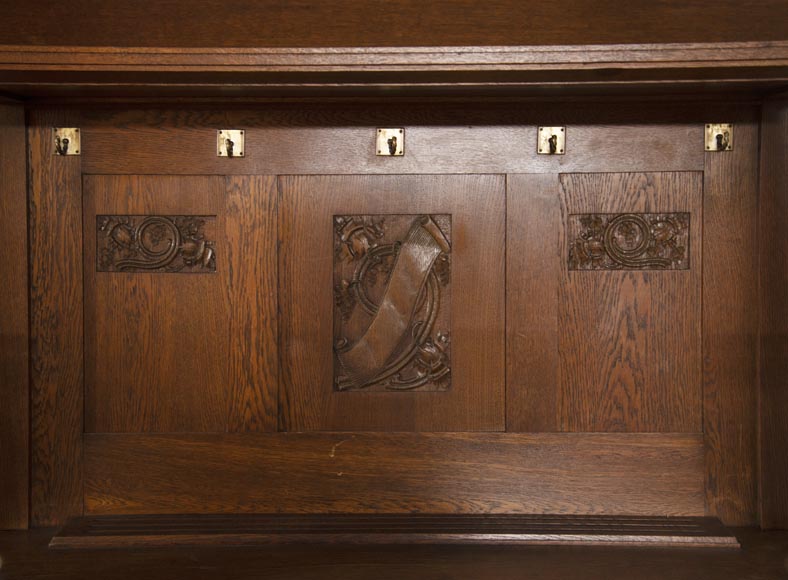 Viking style dining room in oak Viking style dining room in oak-3