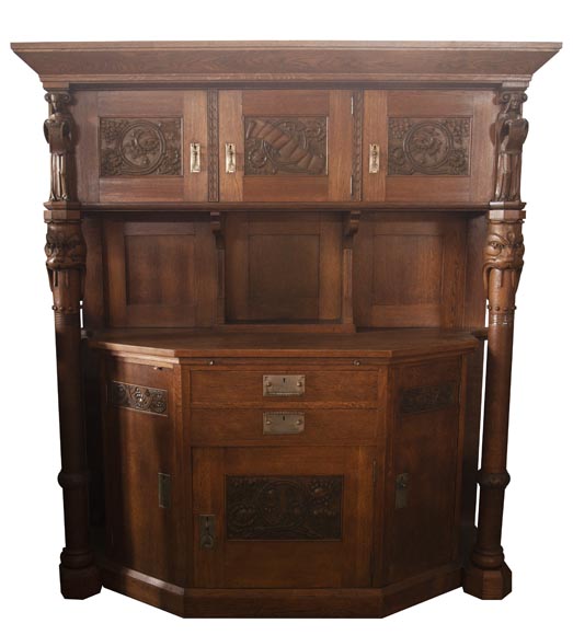 Viking style dining room in oak Viking style dining room in oak-7