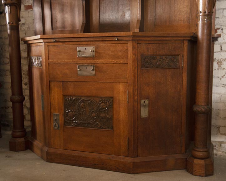 Viking style dining room in oak Viking style dining room in oak-12