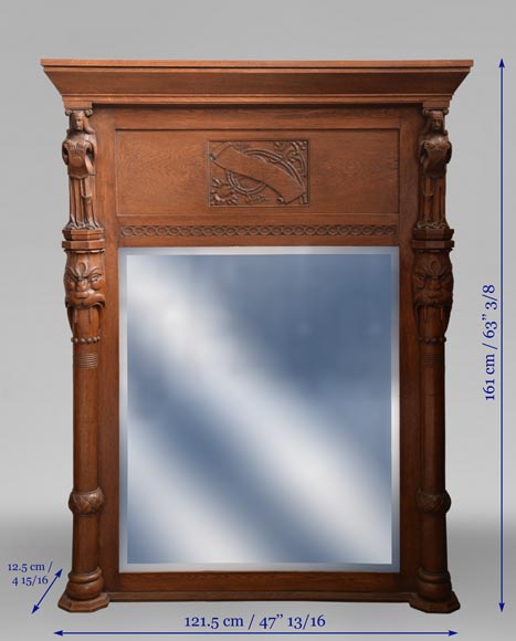 Oak dining room, decoration inspired by Nordic mythology Oak dining room, decoration inspired by Nordic mythology-18