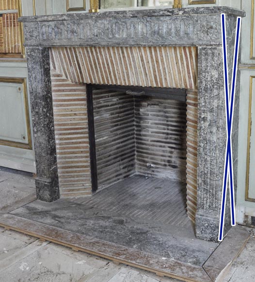 Louis XVI style paneled room comprising a Louis XVI period mantel and its trumeau Louis XVI style paneled room comprising a Louis XVI period mantel and its trumeau-18