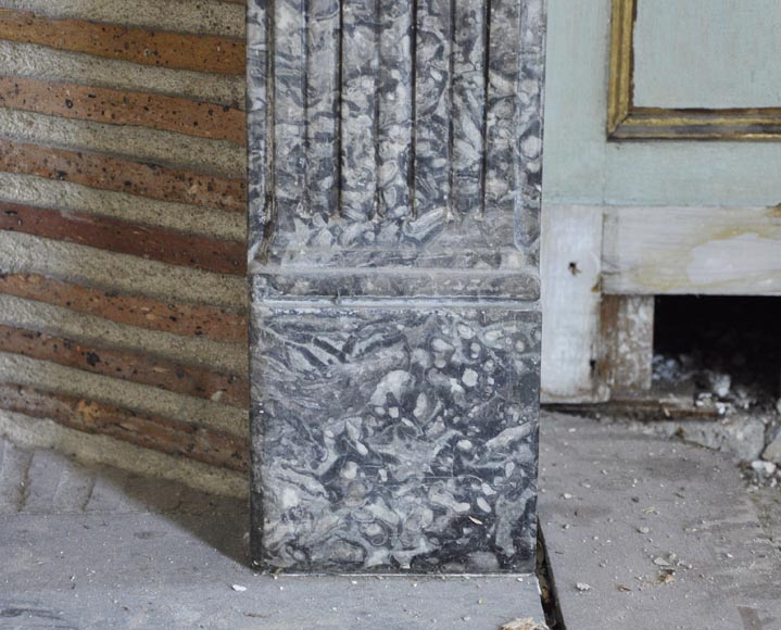 Louis XVI style paneled room comprising a Louis XVI period mantel and its trumeau Louis XVI style paneled room comprising a Louis XVI period mantel and its trumeau-20