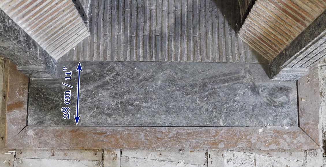 Louis XVI style paneled room comprising a Louis XVI period mantel and its trumeau Louis XVI style paneled room comprising a Louis XVI period mantel and its trumeau-21