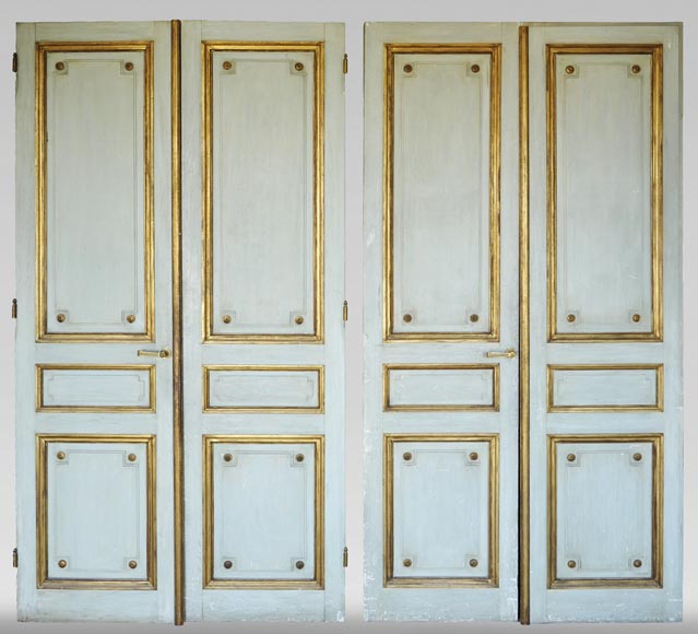 Pair of Louis XVI style double doors Pair of Louis XVI style double doors-0
