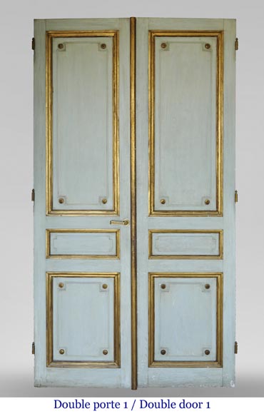 Pair of Louis XVI style double doors Pair of Louis XVI style double doors-1