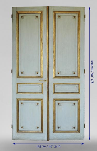 Pair of Louis XVI style double doors Pair of Louis XVI style double doors-6
