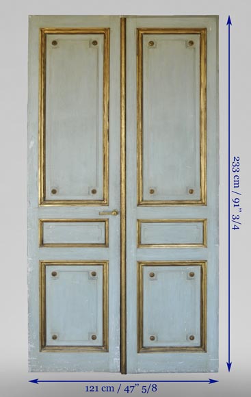 Pair of Louis XVI style double doors Pair of Louis XVI style double doors-12