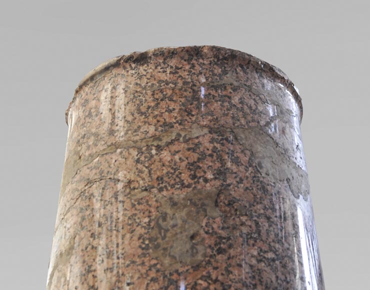 Pair of antique granite columns Pair of antique granite columns-6