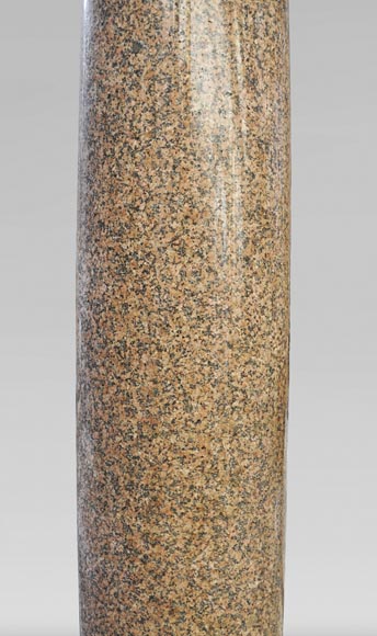 Pair of antique granite columns Pair of antique granite columns-7