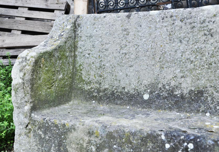 Antique stone garden bench Antique stone garden bench-6