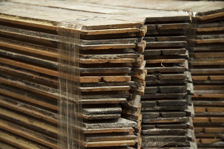 Lot of 11 m2 of Point de Hongrie oak parquet flooring Lot of 11 m2 of Point de Hongrie oak parquet flooring-4