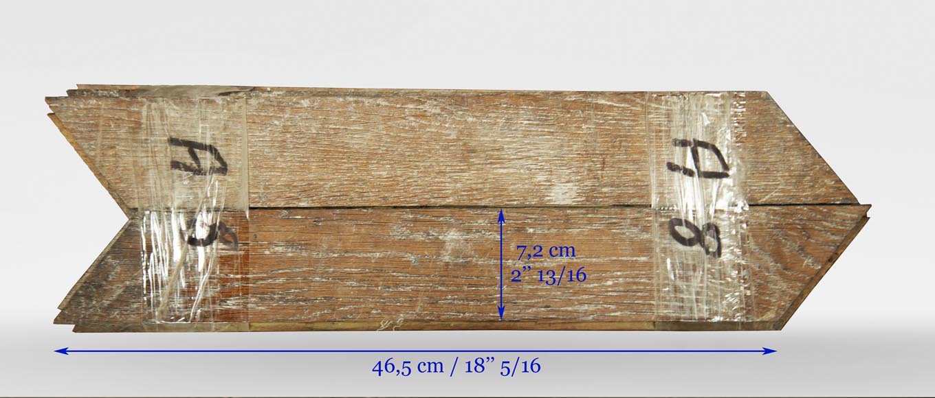 Lot of 11 m2 of Point de Hongrie oak parquet flooring Lot of 11 m2 of Point de Hongrie oak parquet flooring-6