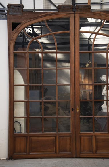 Large walnut sliding door Large walnut sliding door-1