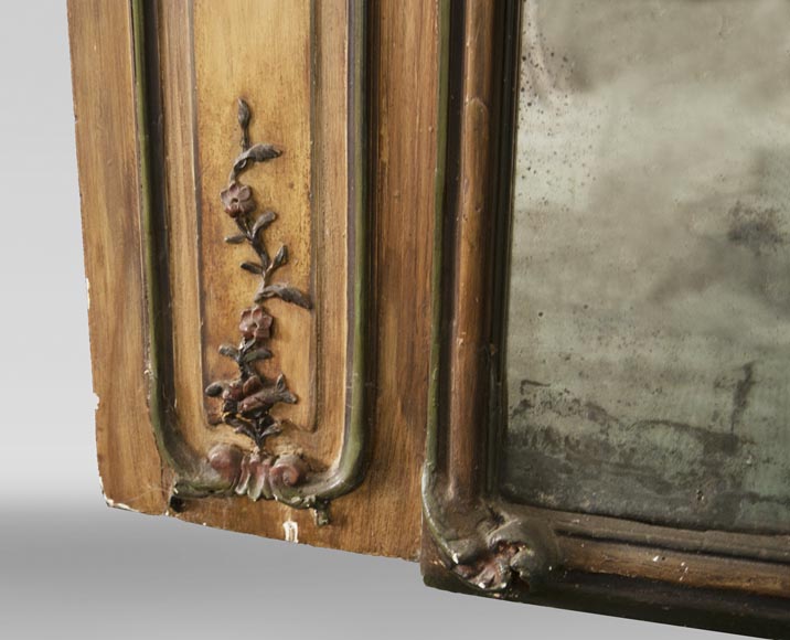 Trumeau decorated with an oil on canvas depicting a musician monkey Trumeau decorated with an oil on canvas depicting a musician monkey-9