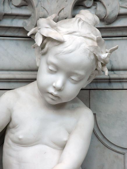 Monumental Garden Fountain in Carrara marble and Statuary marble attributed to Rudolf Weyr, Vienna, late 19th century Monumental Garden Fountain in Carrara marble and Statuary marble attributed to Rudolf Weyr, Vienna, late 19th century-2