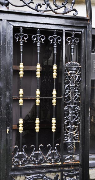 Set of four modern cast iron double doors in the style of 18th century gates Set of four modern cast iron double doors in the style of 18th century gates-4