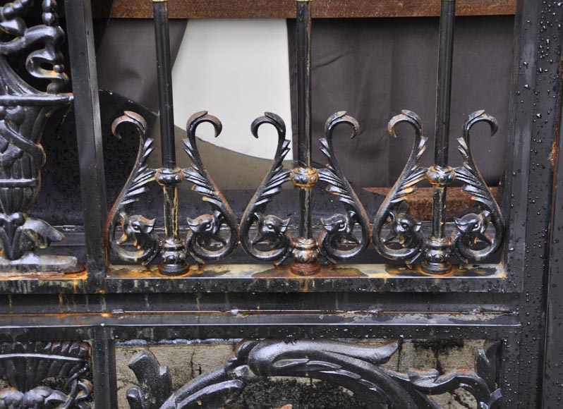Set of four modern cast iron double doors in the style of 18th century gates Set of four modern cast iron double doors in the style of 18th century gates-6