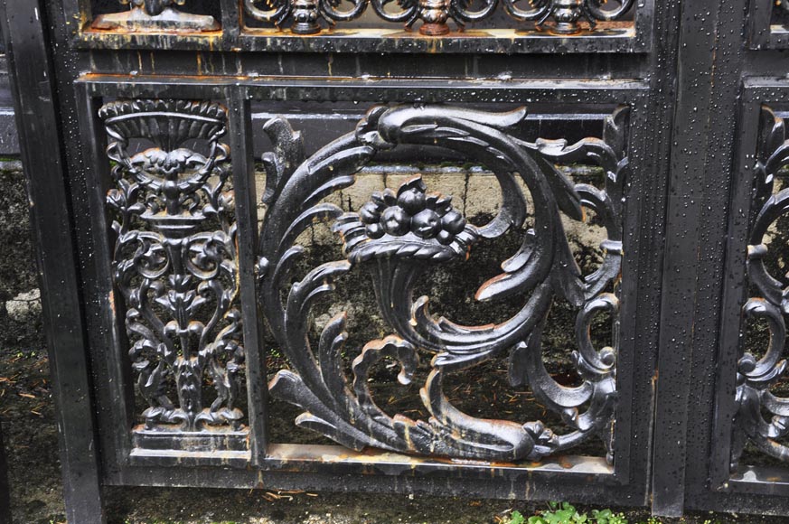 Set of four modern cast iron double doors in the style of 18th century gates Set of four modern cast iron double doors in the style of 18th century gates-9