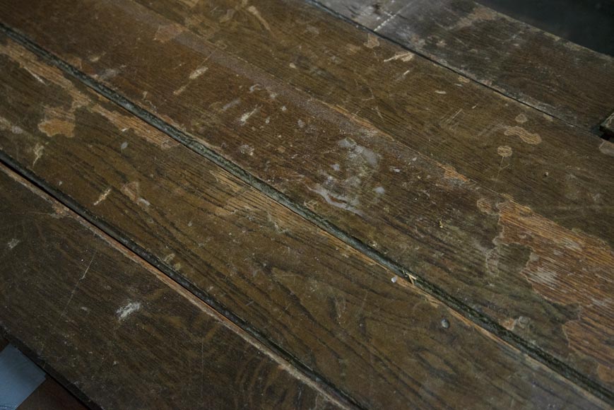 Lot of about 28 m2 of linear oak parquet flooring Lot of about 28 m2 of linear oak parquet flooring-5