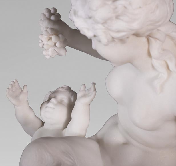 CLODION ( from) - Faunesse et Amour in marble CLODION ( from) - Faunesse et Amour in marble-3