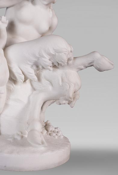 CLODION ( from) - Faunesse et Amour in marble CLODION ( from) - Faunesse et Amour in marble-5