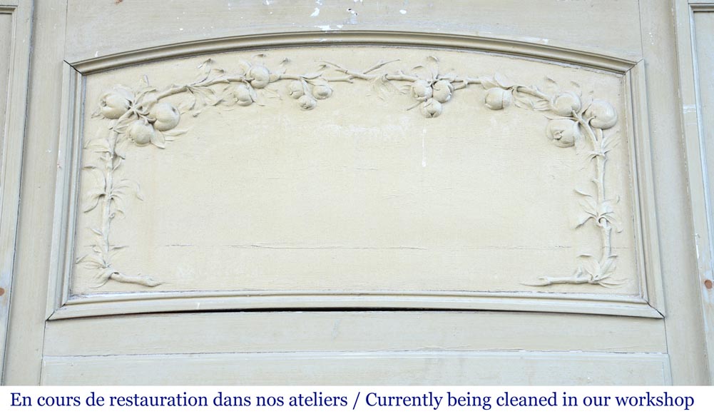 Antique trumeau decorated with garlands of fruit Antique trumeau decorated with garlands of fruit-1