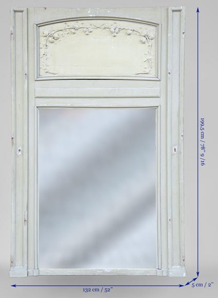 Antique trumeau decorated with garlands of fruit Antique trumeau decorated with garlands of fruit-7