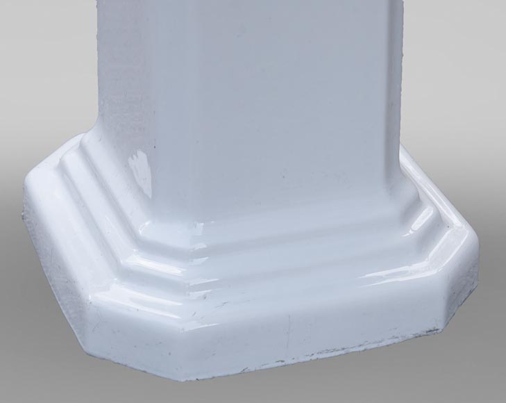 Earthenware washbasin on column Earthenware washbasin on column-8