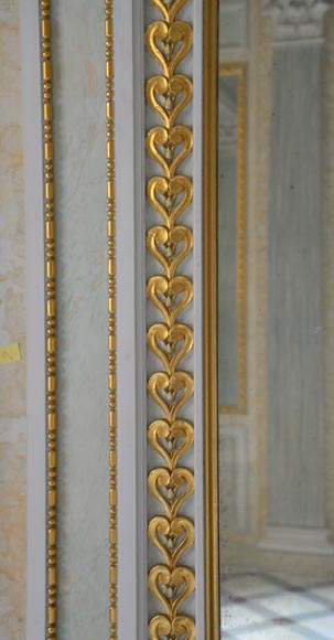 Beautiful Louis XVI style paneled room with architectural decoration inspired by the antique, late twentieth century Beautiful Louis XVI style paneled room with architectural decoration inspired by the antique, late twentieth century-6