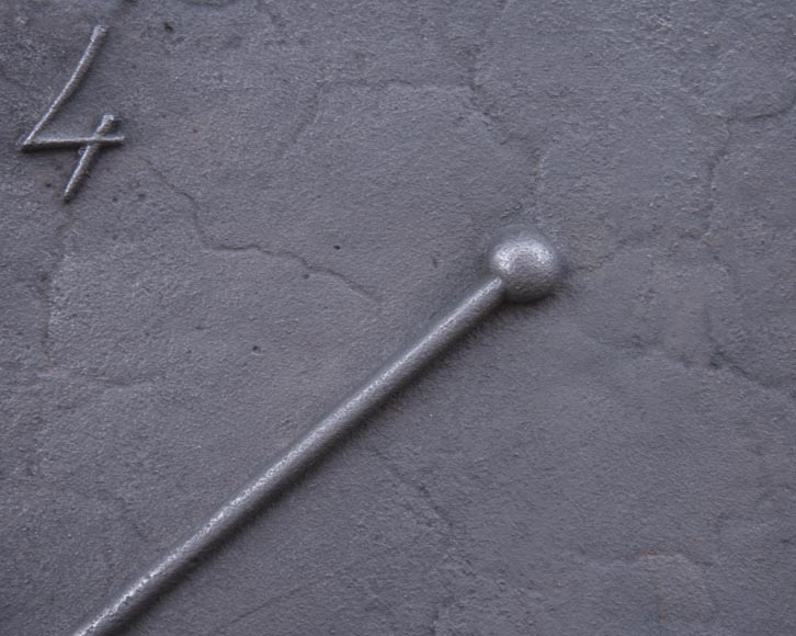 Antique fireback with Saint Andrew's Cross decoration dated 1824 Antique fireback with Saint Andrew's Cross decoration dated 1824-3