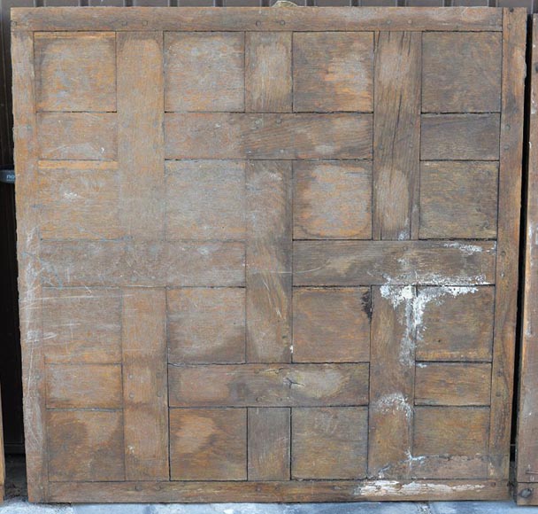 Lot of Versailles parquet flooring and Chantilly oak parquet flooring from the 18th century Lot of Versailles parquet flooring and Chantilly oak parquet flooring from the 18th century-1