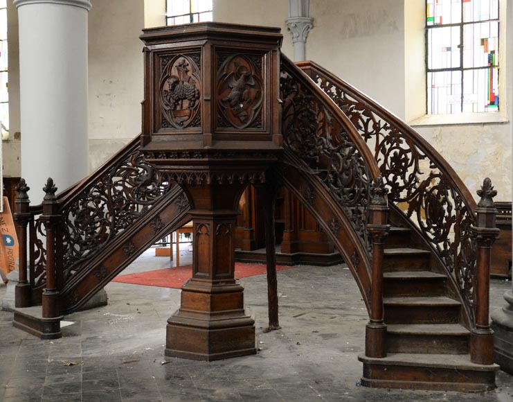 Oak preaching pulpit Oak preaching pulpit-4