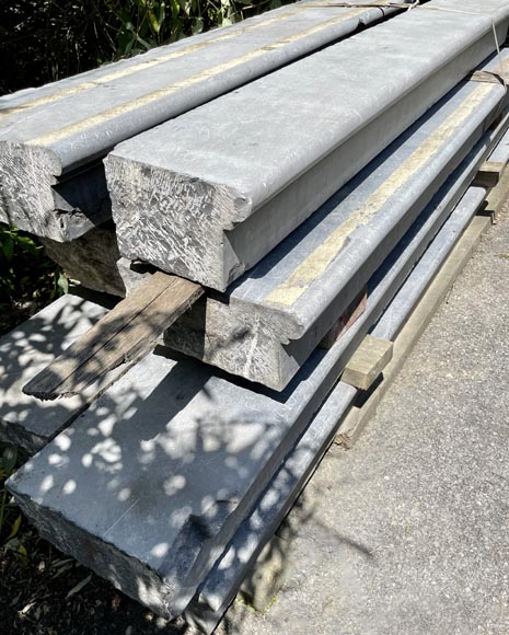 Set of steps in fine black marble Set of steps in fine black marble-5