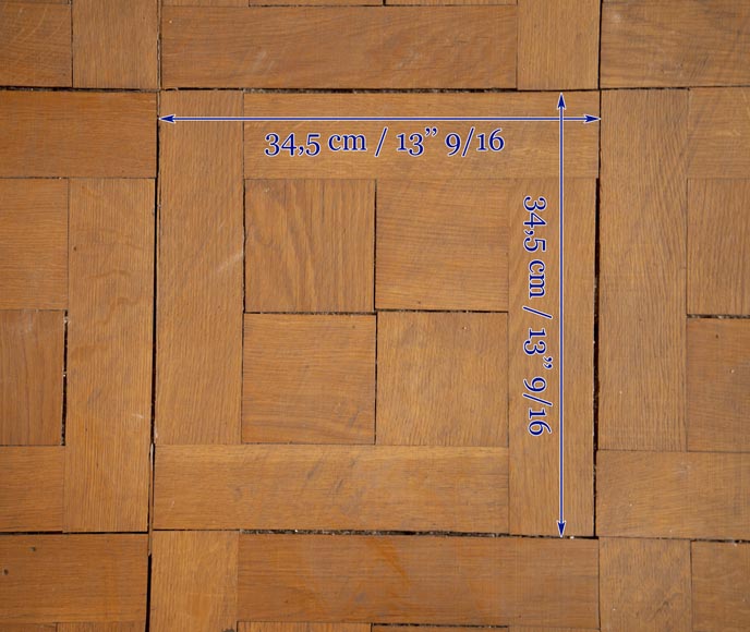 Lot of 55 m2 of square oak parquet flooring Lot of 55 m2 of square oak parquet flooring-5