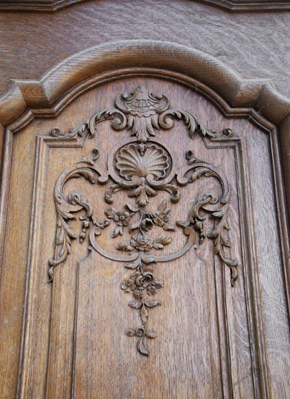 Important carved oak panelling from the 19th century Important carved oak panelling from the 19th century-7