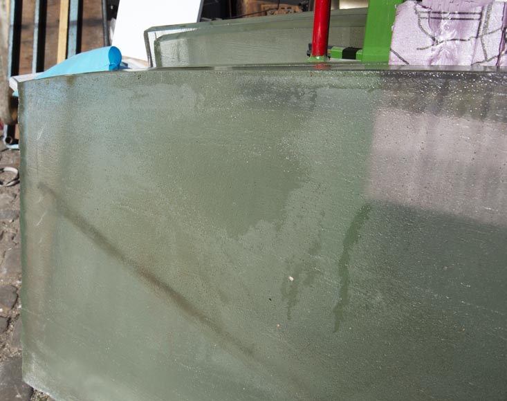 Console tops in glass of Saint Gobain 1930 Console tops in glass of Saint Gobain 1930-4