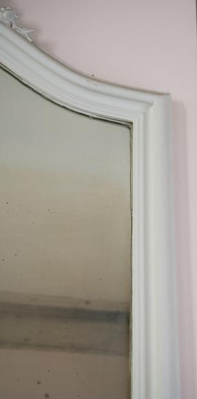 Antique Louis XV style trumeau carved with a beautiful asymmetrical shell Antique Louis XV style trumeau carved with a beautiful asymmetrical shell-2