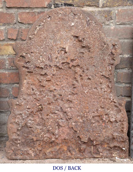 Louis XV period fireback with the coat of arms of France Louis XV period fireback with the coat of arms of France-6