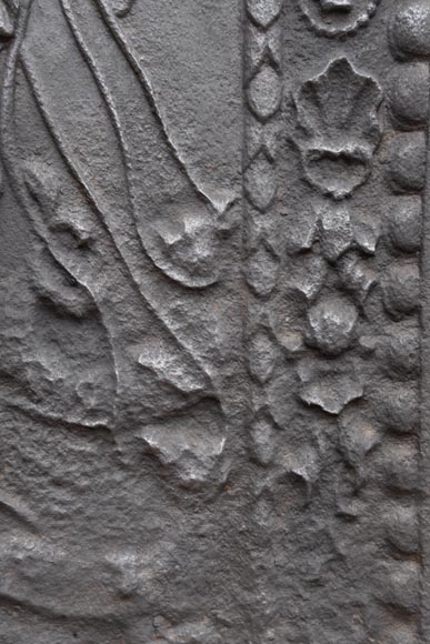 Neo-Renaissance fireback with Neptune, 19th century  Neo-Renaissance fireback with Neptune, 19th century-5