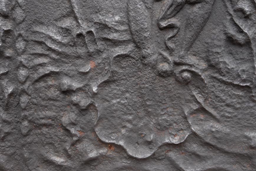 Neo-Renaissance fireback with Neptune, 19th century  Neo-Renaissance fireback with Neptune, 19th century-6