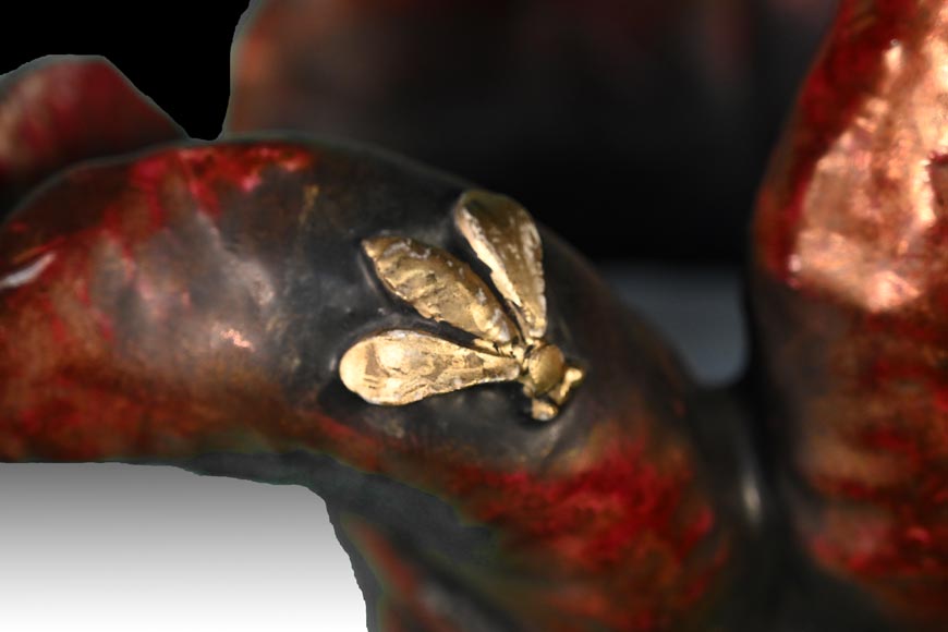 Eduard Stellmacher for Amphora, Frog Vase, circa 1900 Eduard Stellmacher for Amphora, Frog Vase, circa 1900-2