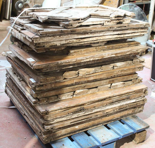 Lot of 25 m2 of 18th century Versailles oak parquet flooring Lot of 25 m2 of 18th century Versailles oak parquet flooring-10