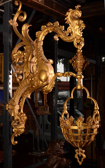 Eugène Piat (attr. to), Gilt-bronze wall light  Eugène Piat (attr. to), Gilt-bronze wall light -1