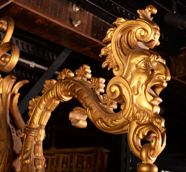 Eugène Piat (attr. to), Gilt-bronze wall light  Eugène Piat (attr. to), Gilt-bronze wall light -2